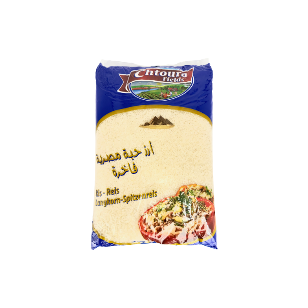 Chtoura Fields Hochwertiger Ägyptischer Reis 5Kg – Otlob Chtoura Fields Hochwertiger Ägyptischer Reis 5Kg – Otlob