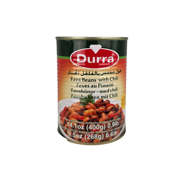 Durra Cooked Fava Beans with hot pepper 400g