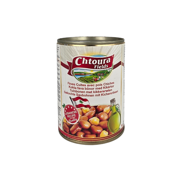 Chtoura Fields Cooked Fava Beans Lebanese recipe with Chickpeas 400g