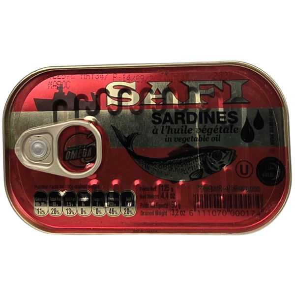 Safi Sardines Cooked in Vegetable oil 125g