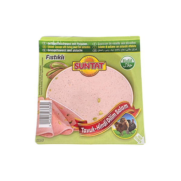 Suntat Hähnchen-Salami-Scheiben mit Truthahn und Pistazien 200g