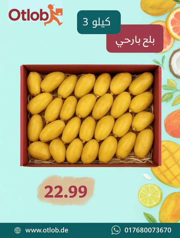 Egyptian yellow Dates 3 Kilo Box (shipping date 03.09.2025)