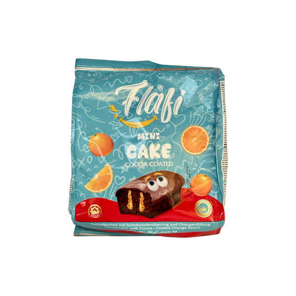 Flafi Mini cake cocoa coated cake filled with Orange Sauce 