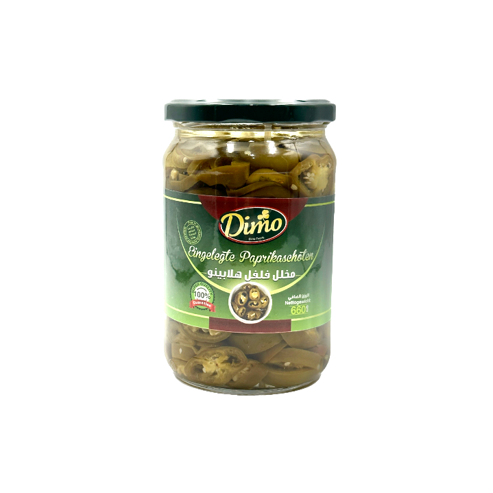 Dimo Eingelegte Jalapenopfeffer 660g - Otlob