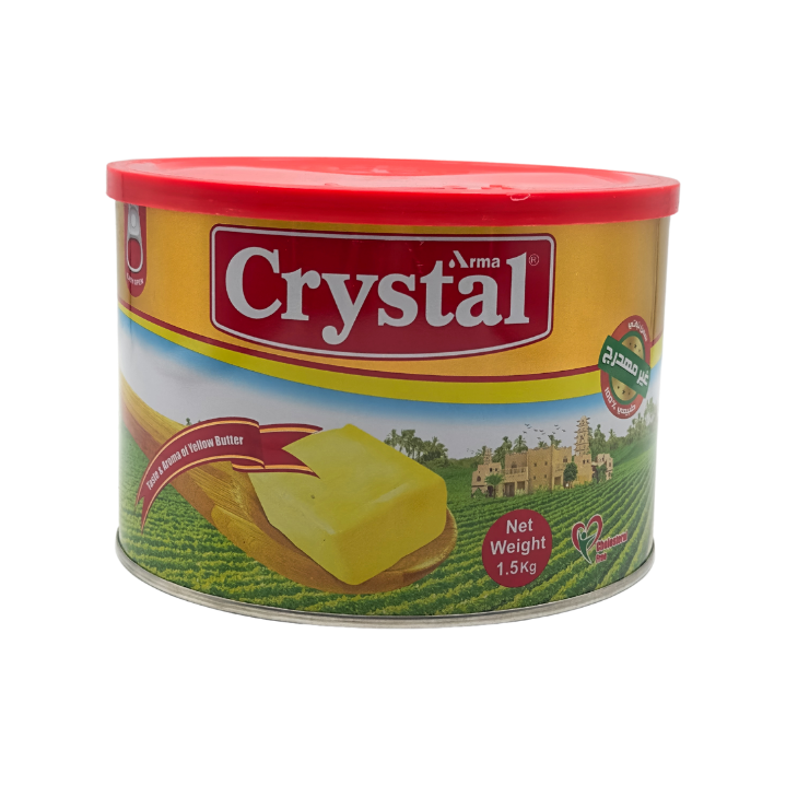 Crystal Pflanzliche Butter natürlich 100% nicht hydriert 1.5 kg - Otlob