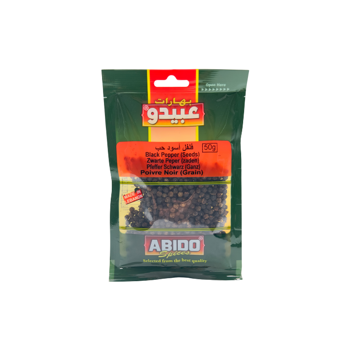 ABIDO Pfeffer Schwarz(Ganz) 50g - Otlob