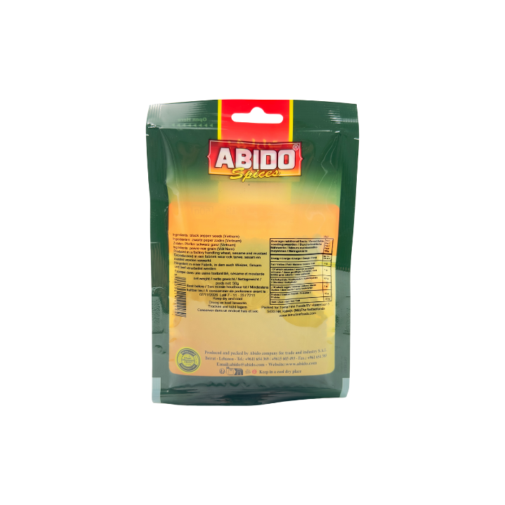 ABIDO Pfeffer Schwarz(Ganz) 50g - Otlob