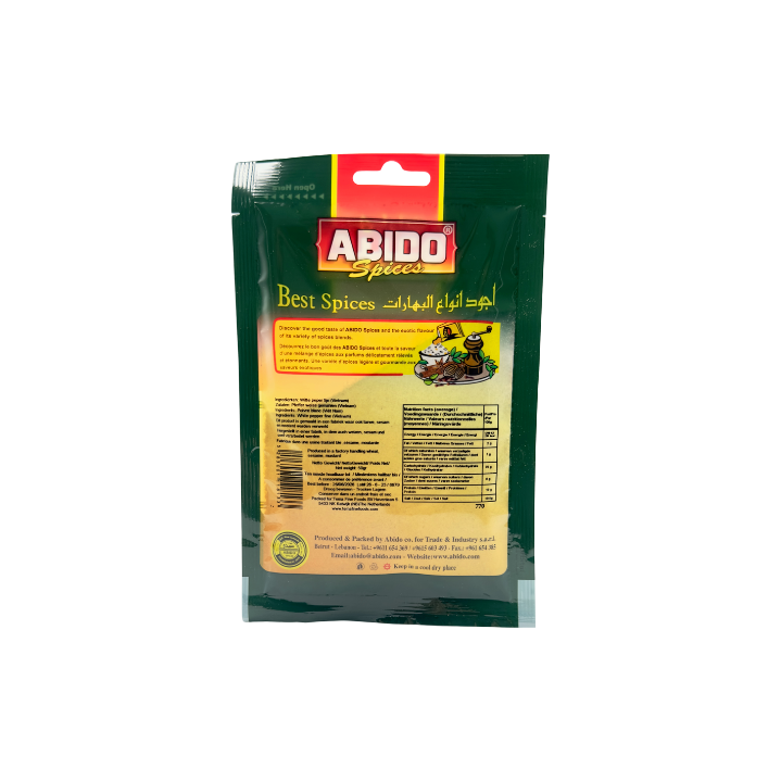 ABIDO Pfeffer Weiss (Gemahlen) 50g - Otlob