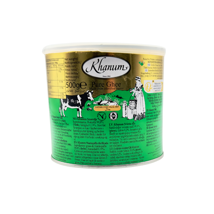 Khanum Reines Ghee aus gekärter Butter 500g - Otlob