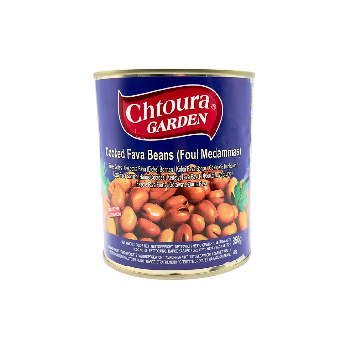 Chtoura GARDEN Gekochte Fava (dicke) Bohnen 850g - Otlob