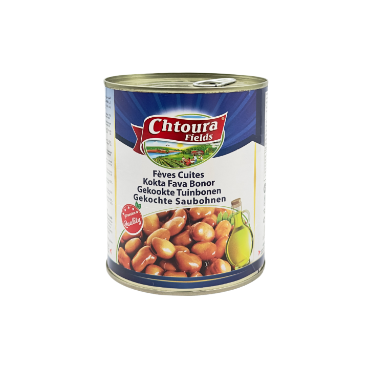 Chtoura Fields Gekochte Fava (dicke) Bohnen 850g - Otlob