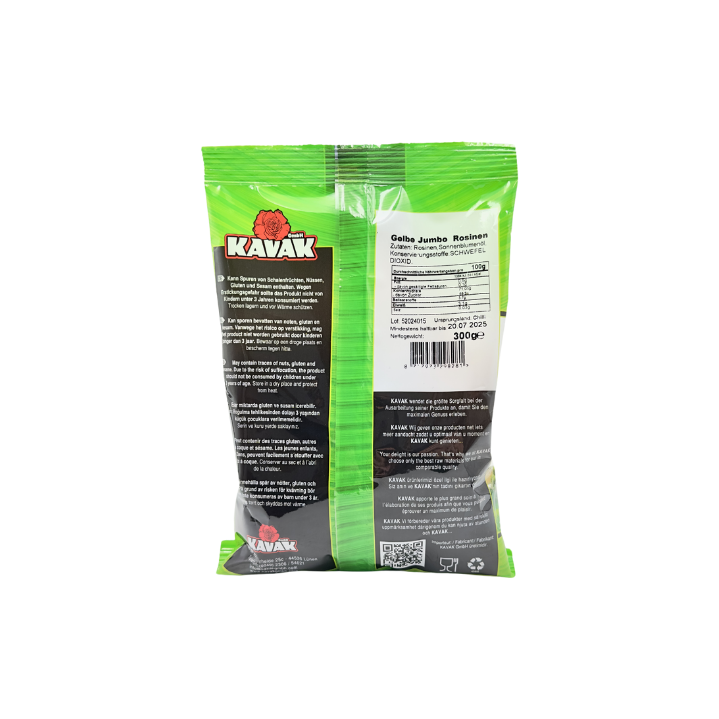 KAVAK Gelbe Jumbo Rosinen 300g - Otlob