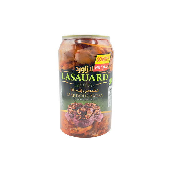 LASAUARD Makdous Extra (gefüllte Auberginen ) Scharf 1300g - Otlob