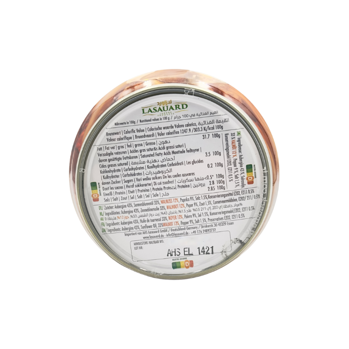 LASAUARD Makdous Extra (gefüllte Auberginen ) Scharf 1300g - Otlob