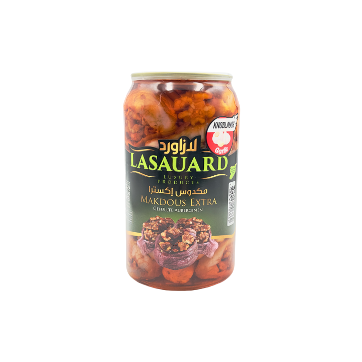 LASAUARD Makdous Extra (gefüllte Auberginen ) Knoblauch 1300g - Otlob