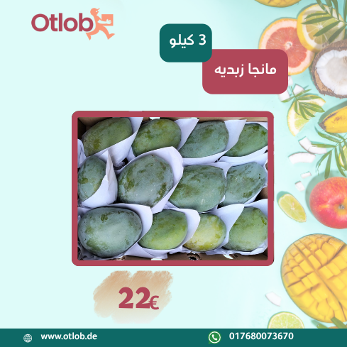 Ägyptische Mango Zebdia 3Kg Box (Versanddatum 29.07.2025)