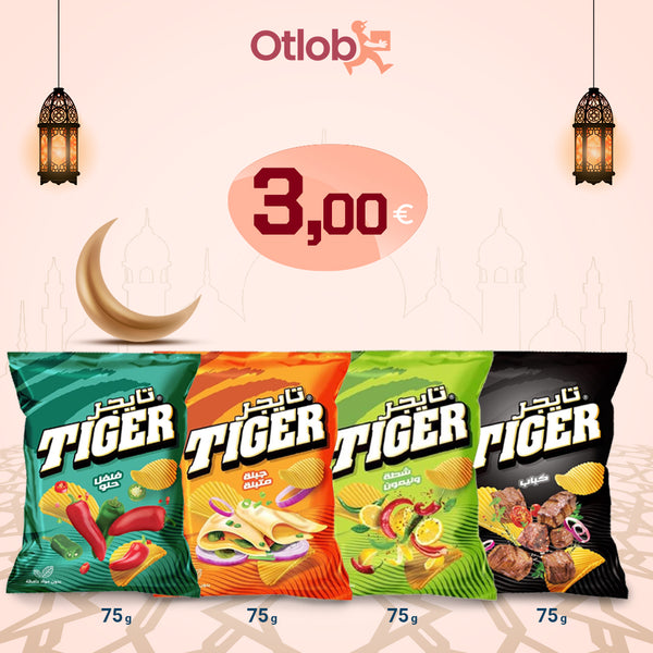 Tiger Chips 75g 4 pieces